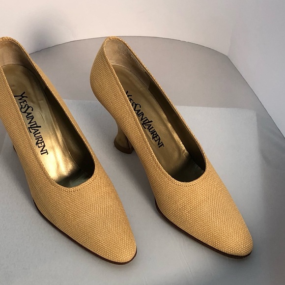Yves Saint Laurent Yellow Heels Elegant Design - Picture 1 of 3